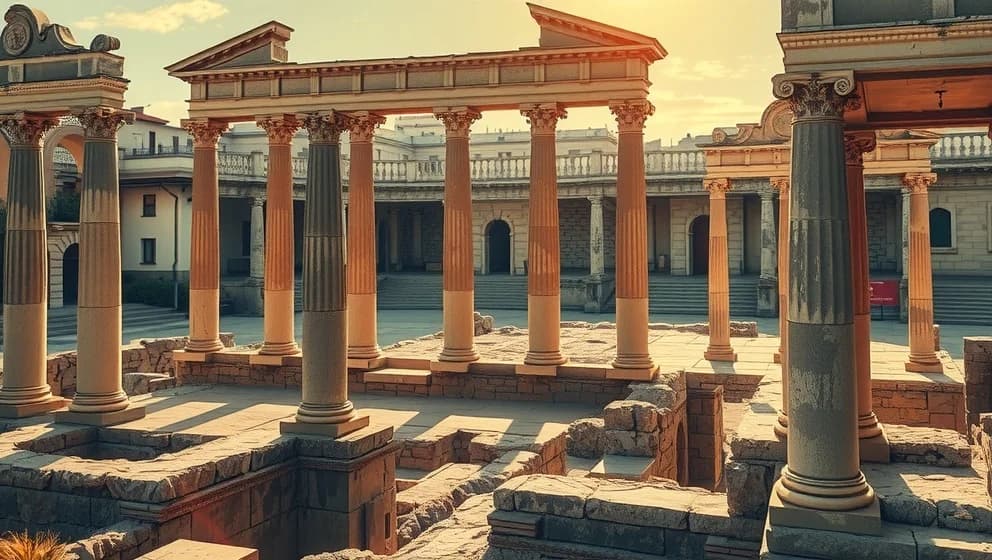 Forn stad med 2 bokstäver