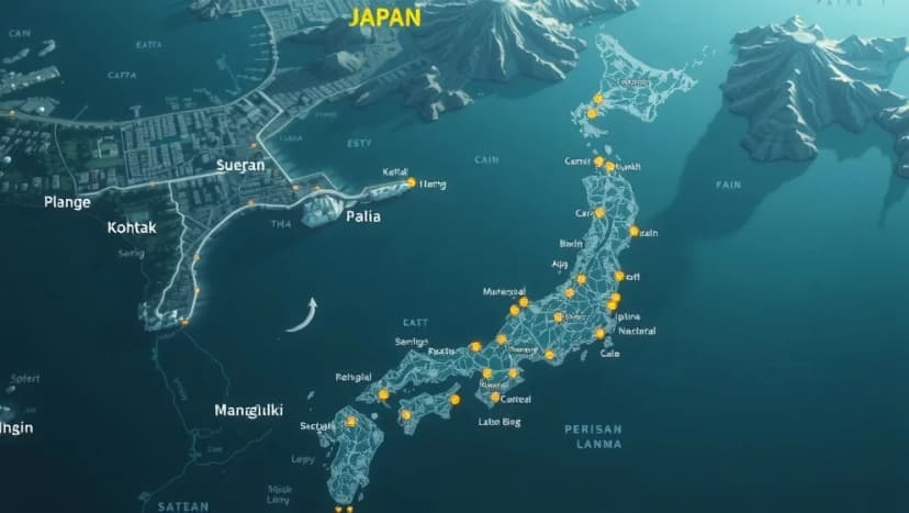 Vilka städer på Honshu har tre bokstäver