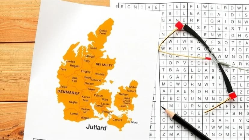 Vilka städer på Jylland har 4 bokstäver