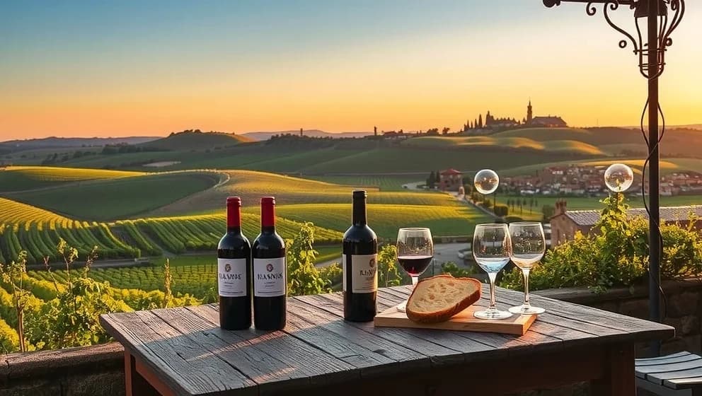 Vin och stad i Italien väcker gästers hunger